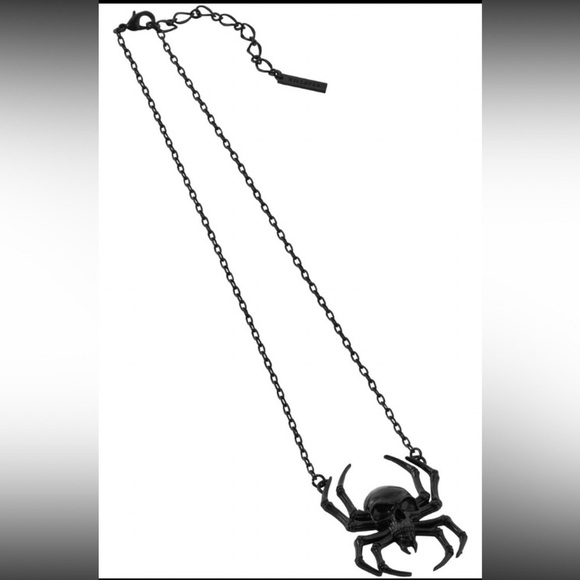 KILLSTAR Deadly spider statement necklace - Picture 2 of 5
